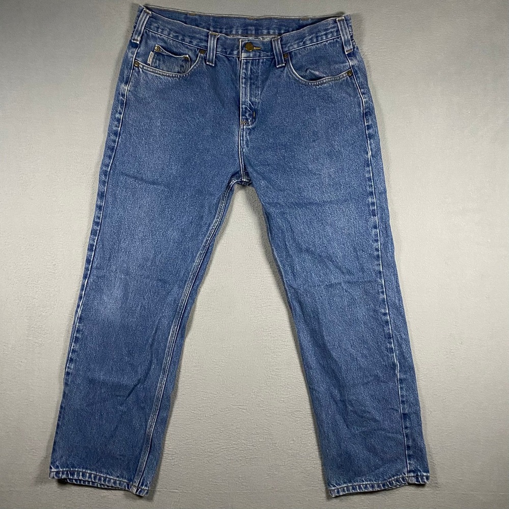 Carhartt B480 DVB Traditional Fit Straight Leg‎ Jeans Mens 36x30 Workwear